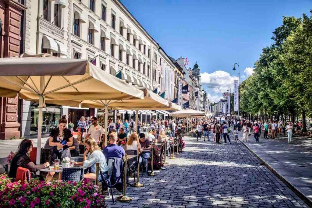 Top Floor City Center Flat With Free Parking Oslo Exterior photo