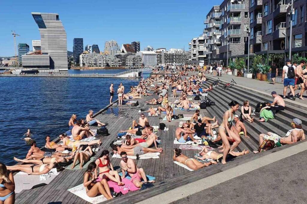 Top Floor City Center Flat With Free Parking Oslo Exterior photo